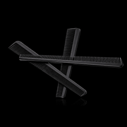 Diane 7 1/4 Barber Comb – crossed combs view black background