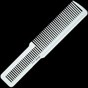 Diane 8-Inch Professional Flat Top Comb White