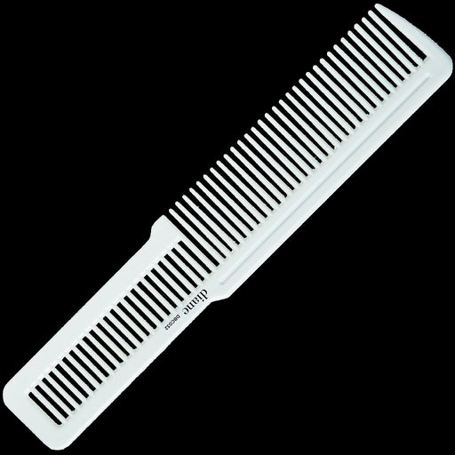 Diane 8-Inch Professional Flat Top Comb White