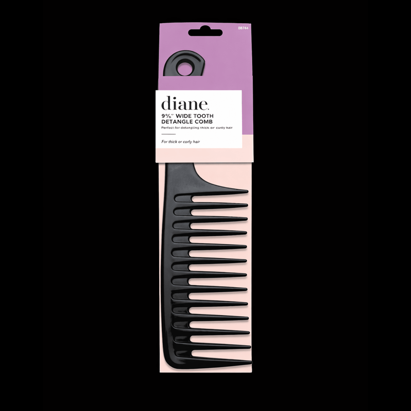 Diane 9.75 inch Wide Tooth Comb professional styling comb front view
