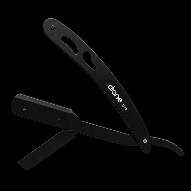 Diane Deluxe Stainless Steel Straight Razor – folding design with replaceable blade