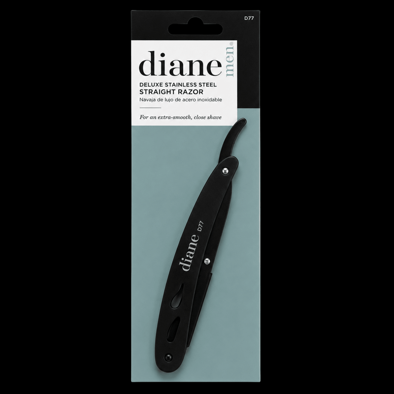 Diane Deluxe Stainless Steel Straight Razor – professional barber razor