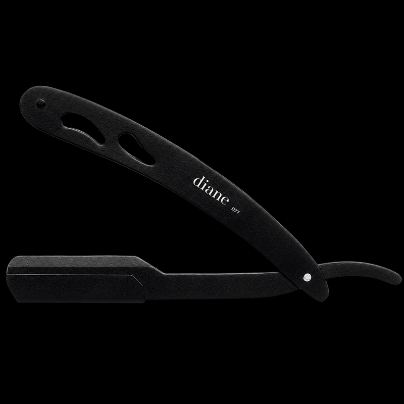 Diane Deluxe Stainless Steel Straight Razor – open blade for precision shaving