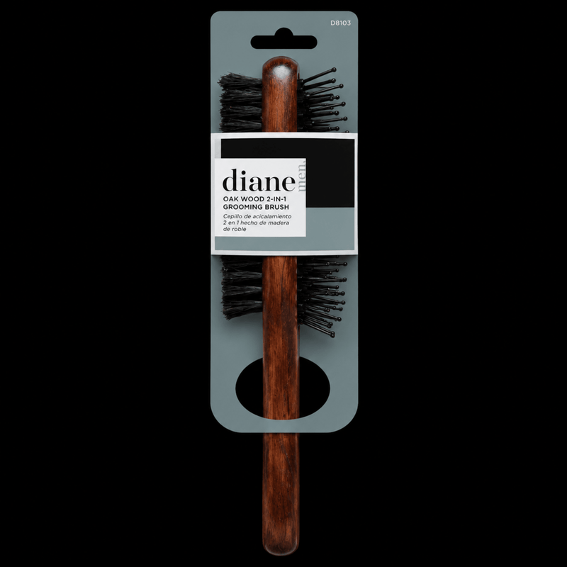 Diane Oak Wood 2-in-1 Grooming Brush – with natural boar bristles