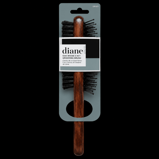 Diane Oak Wood 2-in-1 Grooming Brush – with natural boar bristles