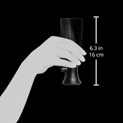 Diane Powder Neck Duster D110 held in an illustrated hand with a size scale showing 6.3 inches or 16 cm tall