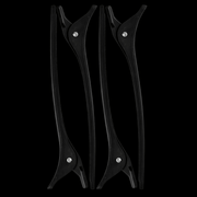 Diane Soft Touch Control Clips – close-up black barber sectioning clips