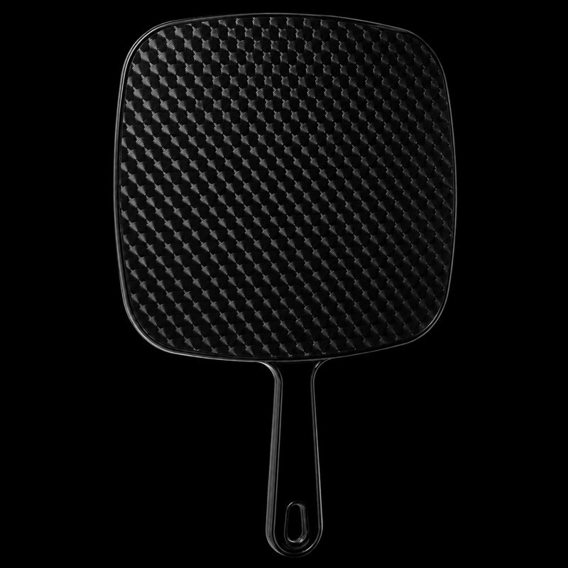 Diane TV Mirror Black Large – carbon fiber textured back