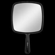Diane TV Mirror Black Large – professional hand-held barber mirror
