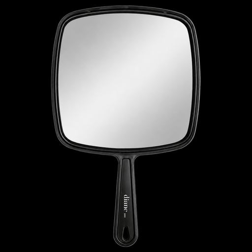 Diane TV Mirror Black Large – professional hand-held barber mirror