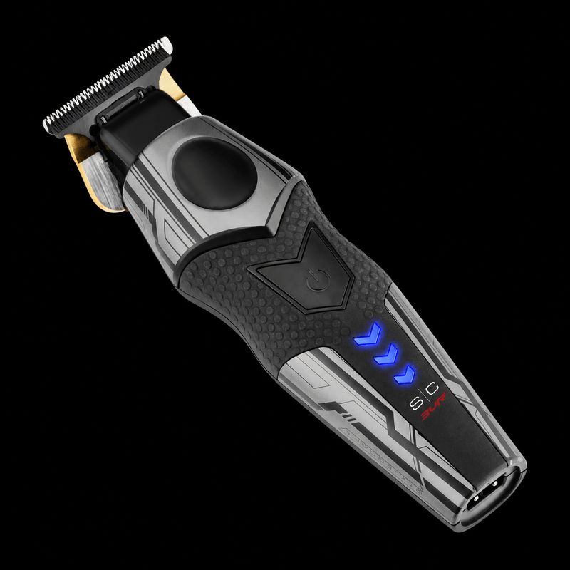 StyleCraft x 3Versince trimmer, angled view with blue LED battery lights