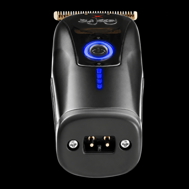 StyleCraft x 360 Jeezy SC423B trimmer, bottom view showing charging contacts