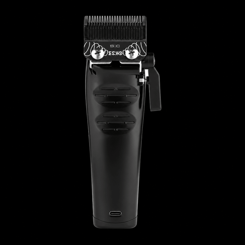 StyleCraft x 360 Jeezy SC614B clipper, back view with taper lever
