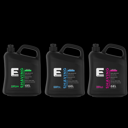 Elegance Shaving Gel Clear 2L – all three variants white background