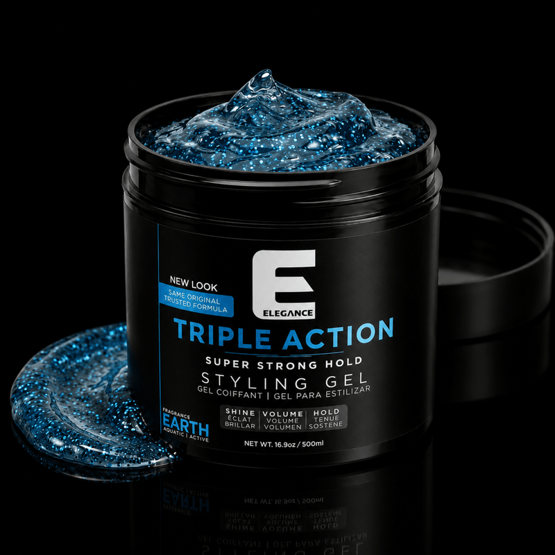 Elegance Triple Action Styling Gel Earth – product texture detail