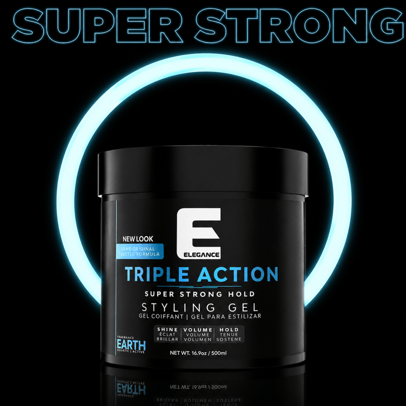 Elegance Triple Action Styling Gel Earth – super strong hold feature
