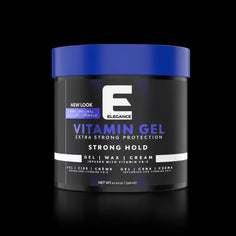 Elegance Vitamin E Gel – strong hold black background