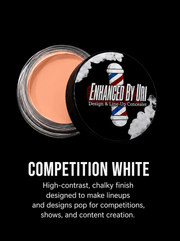 Enhanced by Uri Line-Up Concealer Competition White - high-contrast finish for barber competitions