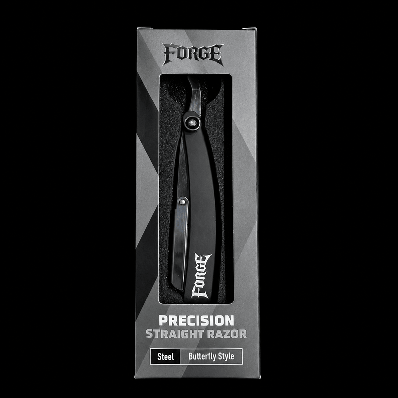 FORGE Butterfly Style Professional Straight Razor