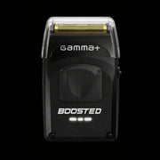 Black shaver with 'GAMMAT' branding on a black background