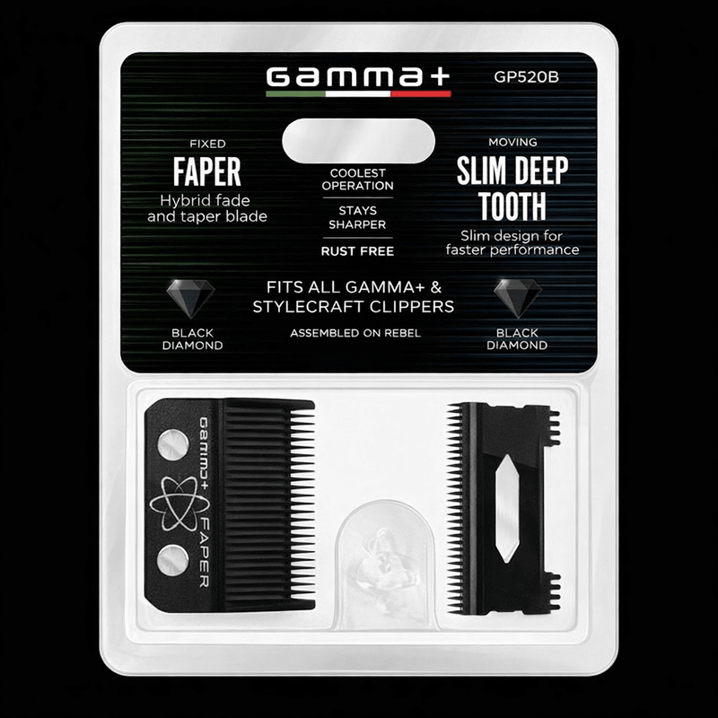 Gamma+ Faper replacement blade for professional clipper cutting performance