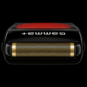 Gamma+ Boosted One Foil Shaver top-down view of gold honeycomb titanium foil head