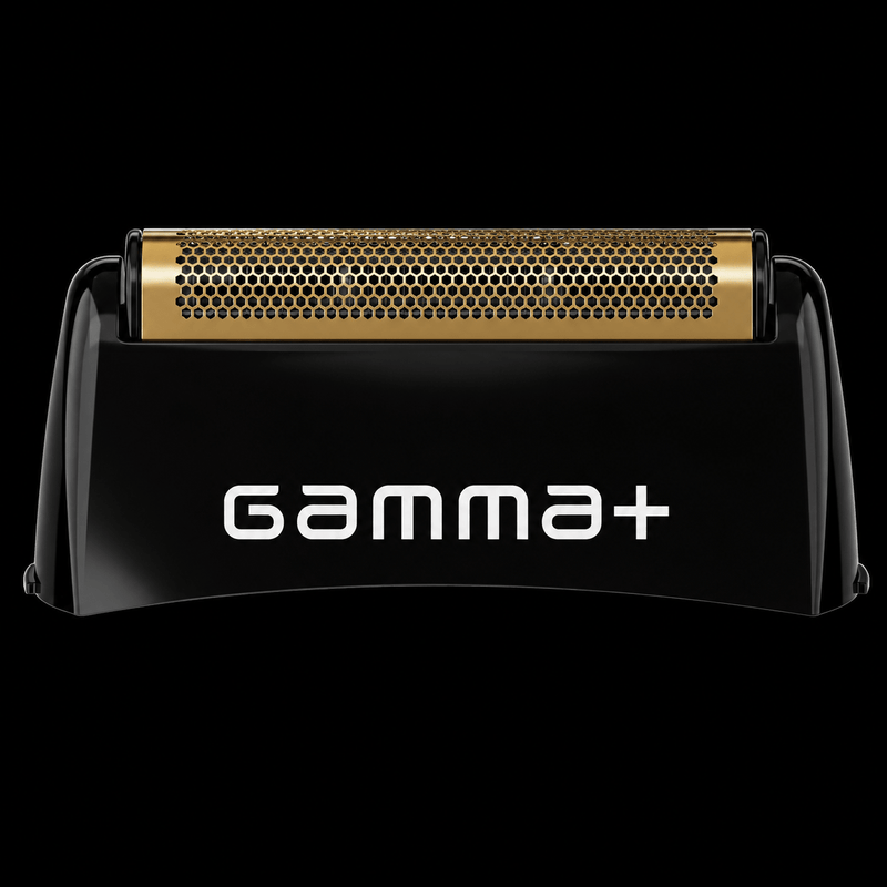 Gamma+ Boosted One Foil Shaver replacement gold titanium foil head close-up