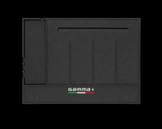Gamma+ Magnetic Barber Mat and Station Organizer black anti-slip barber workstation mat