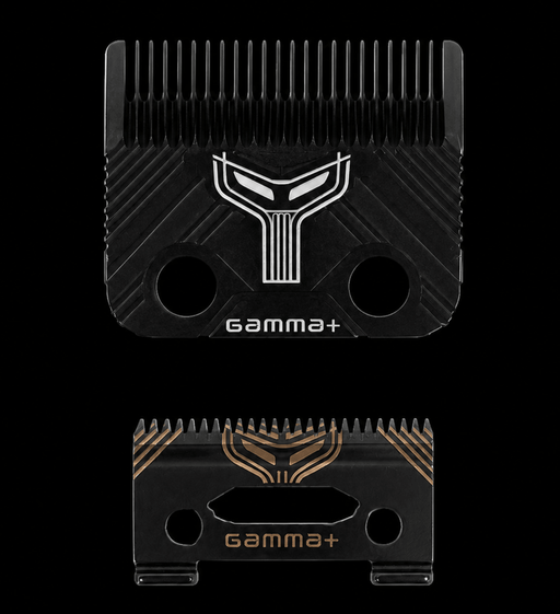 Gamma+ T1000 Echo Fade Blade Set GP540B – two blade heads on white background