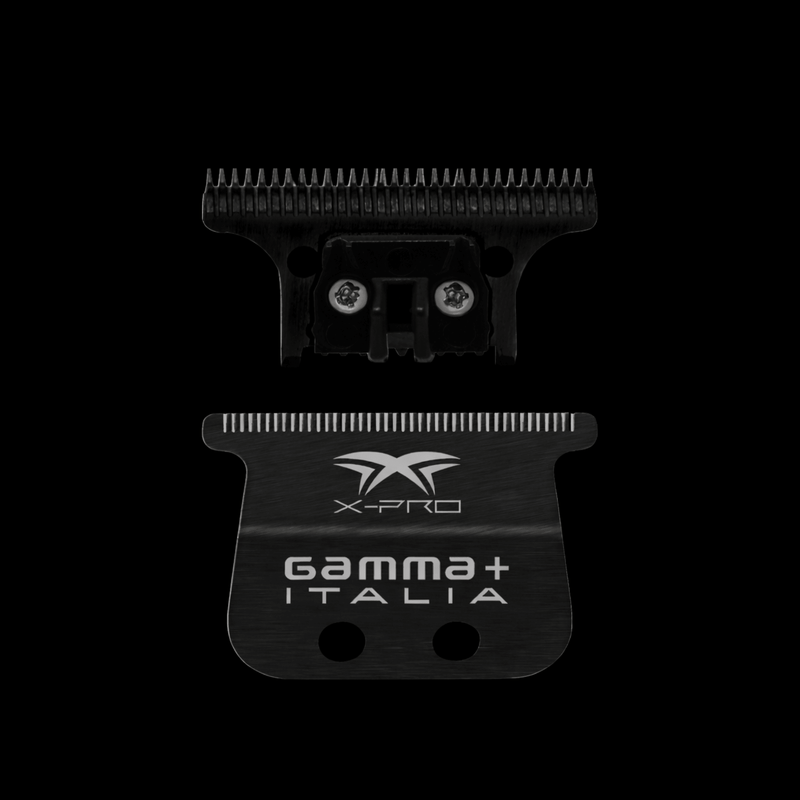 Gamma+ X-Pro Wide The One Replacement Trimmer Blade Black – front view