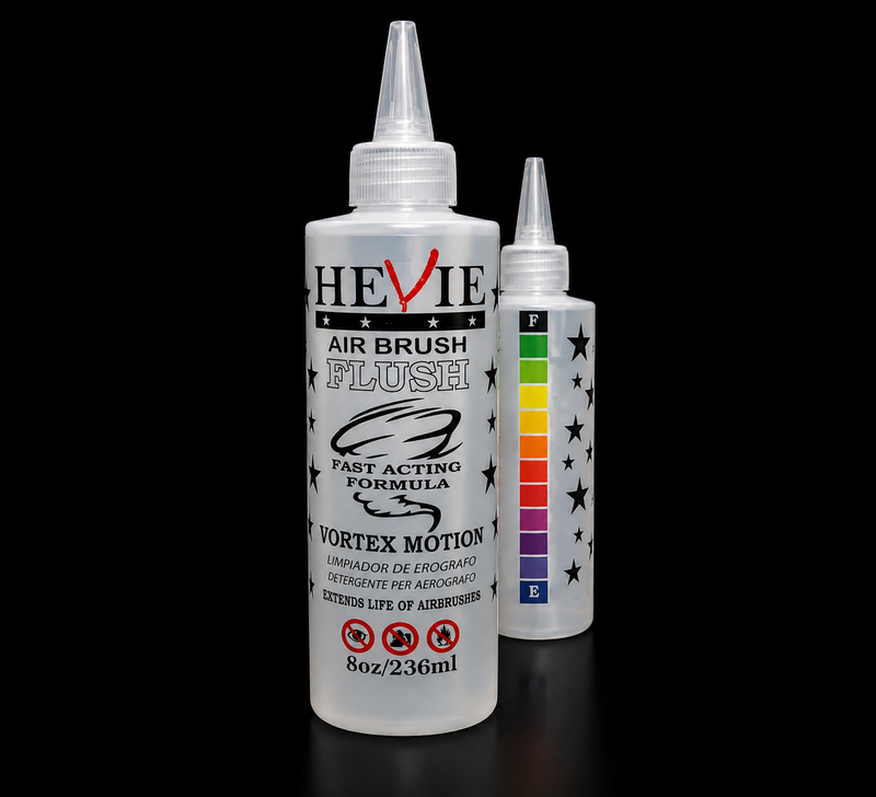 Hevie Airbrush Flush – Professional airbrush compressor cleaner bottle