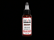 Hevie Enhancement Semi-Permanent Hair & Beard Defining Dye – Black in use on hairline