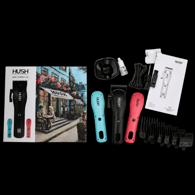 Hush Clipper C2 – complete kit with guards and accessories