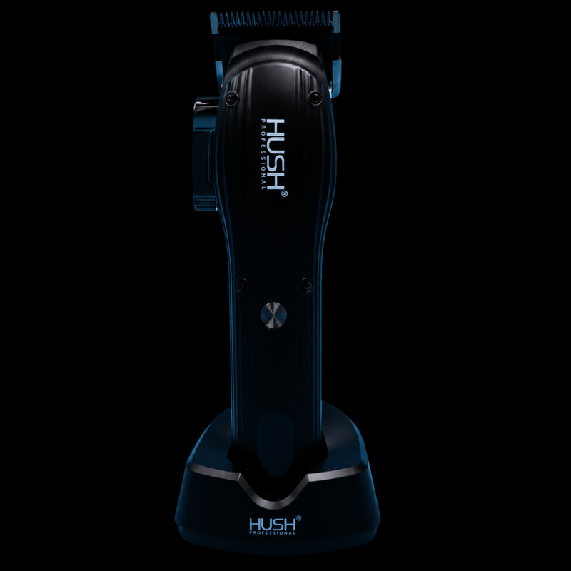 Hush Professional Cordless Hair Clipper with Charging Stand Available at Primos Barber Supply