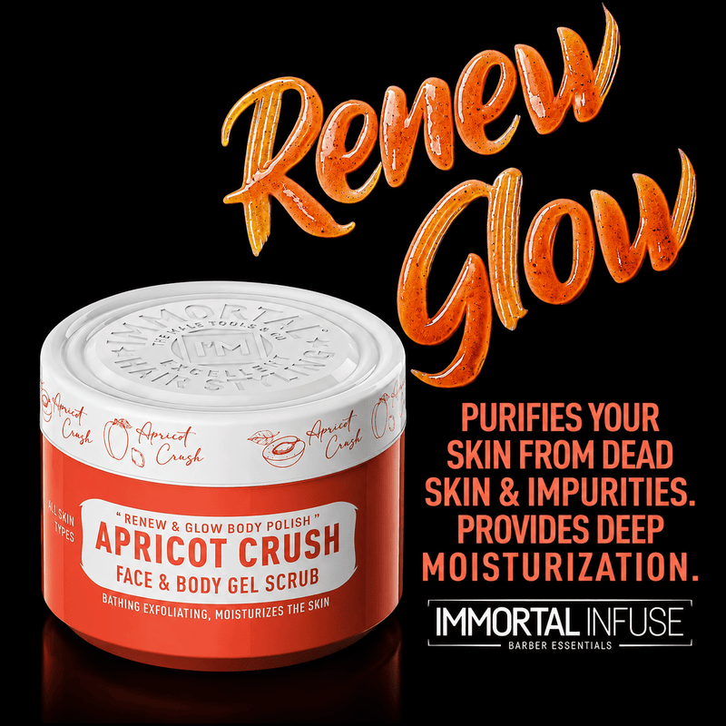Immortal NYC Apricot Crush Face & Body Gel Scrub – Renew & Glow promotional image