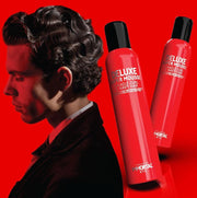Immortal NYC Delux Super Mousse – model with styled hair lifestyle shot