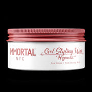 Immortal NYC Hypnotic Gel Wax – closed container, low shine firm strong hold