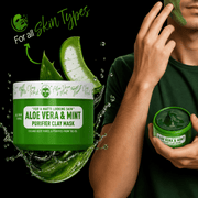 Immortal NYC Infuse Aloe Vera and Mint Purifier Clay Mask – suitable for all skin types
