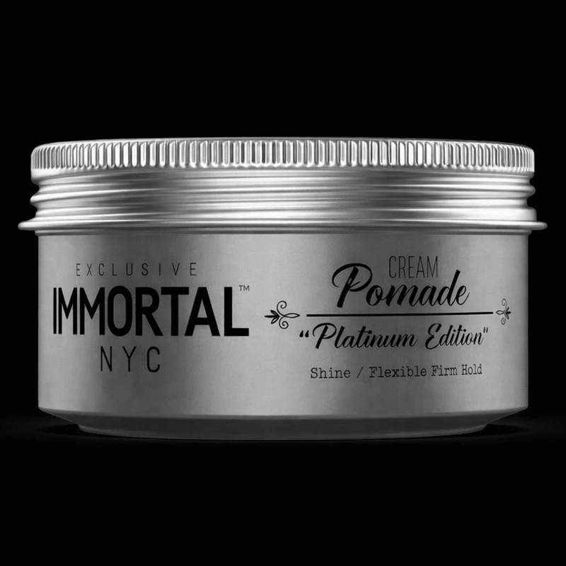 Immortal NYC Cream Pomade Platinum Edition – open jar
