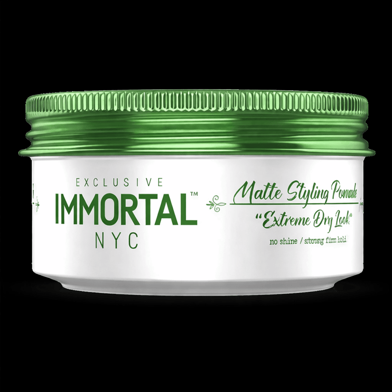 Immortal NYC Matte Styling Pomade Extreme Dry Look – strong hold pomade front view