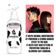 Immortal NYC Milkshock – lifestyle promotional image on pink background