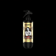 Immortal cologne bottle with vintage design on a black background