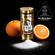 Immortal NYC One Million Dollar Hair Styling Powder – with oranges on black background
