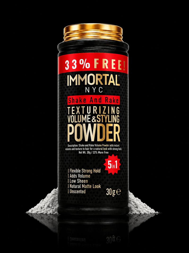 Immortal NYC Shake And Rake Texturizing Powder – hair styling powder front view