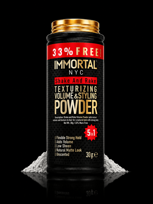 Immortal NYC Shake And Rake Texturizing Powder – hair styling powder front view