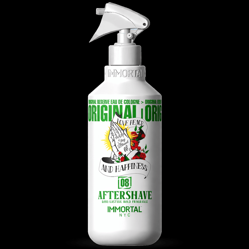 Immortal NYC Stay Blessed Aftershave 500ml – application lifestyle image