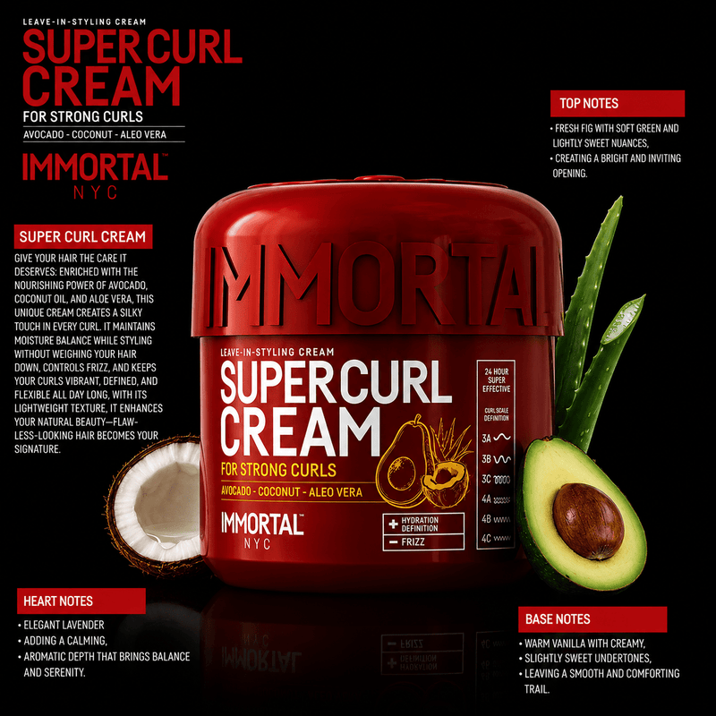 Immortal NYC Super Curl Cream – curl definition and hydration