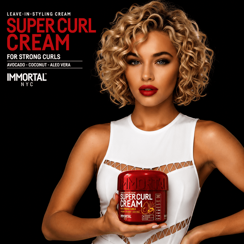 Immortal NYC Super Curl Cream – product texture view