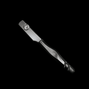 Irving Barber Company Straight Razor Handle Black – angled view