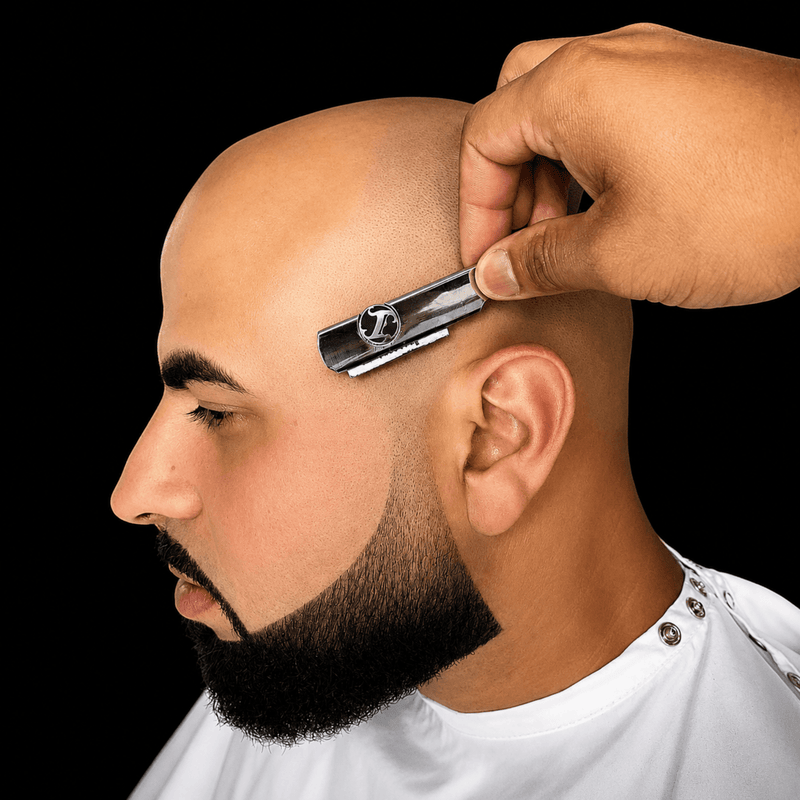 Irving Barber Company Straight Razor Handle Black – precision head and beard shaving